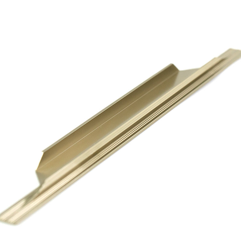 OEM অ্যালুমিনিয়াম ড্রয়ার লুকানো টান Anodized রঙিন 300mm হ্যান্ডেল